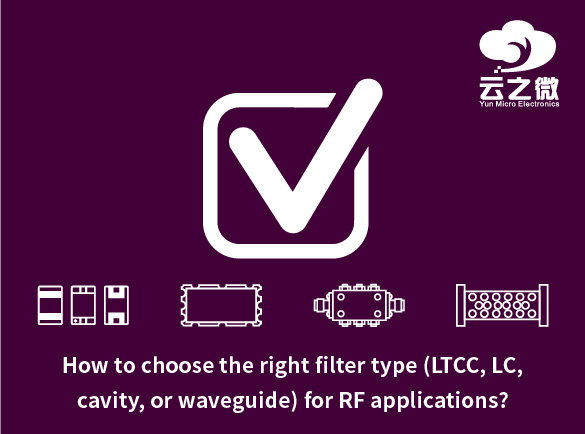 RF uygulamaları için doğru filtre tipi (LTCC, LC, kavite veya dalga kılavuzu) nasıl seçilir?